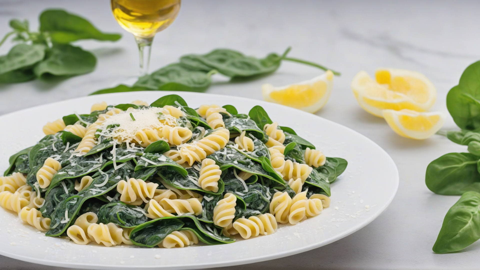 pasta e spinaci